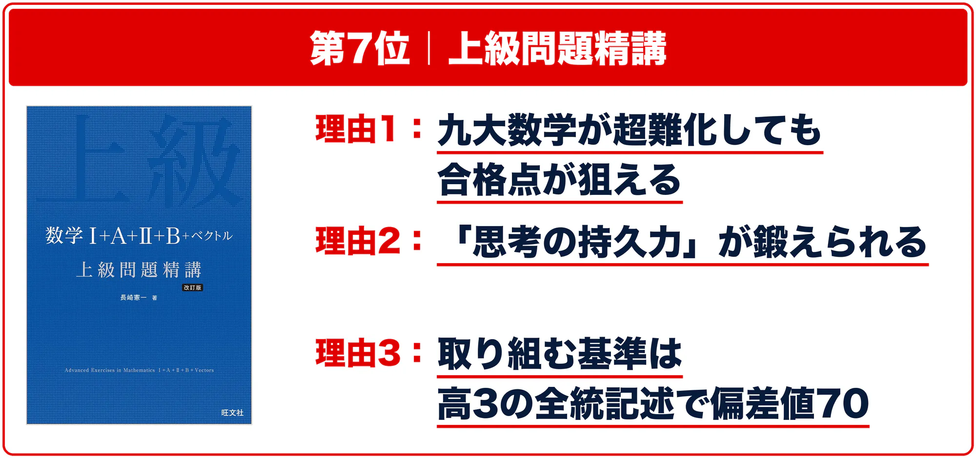 第7位 上級問題精講のおすすめ理由